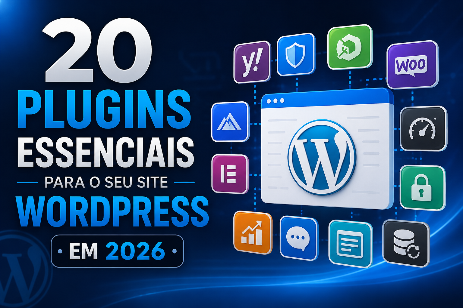 20 Plugins Essenciais para o Seu Site WordPress em 2026