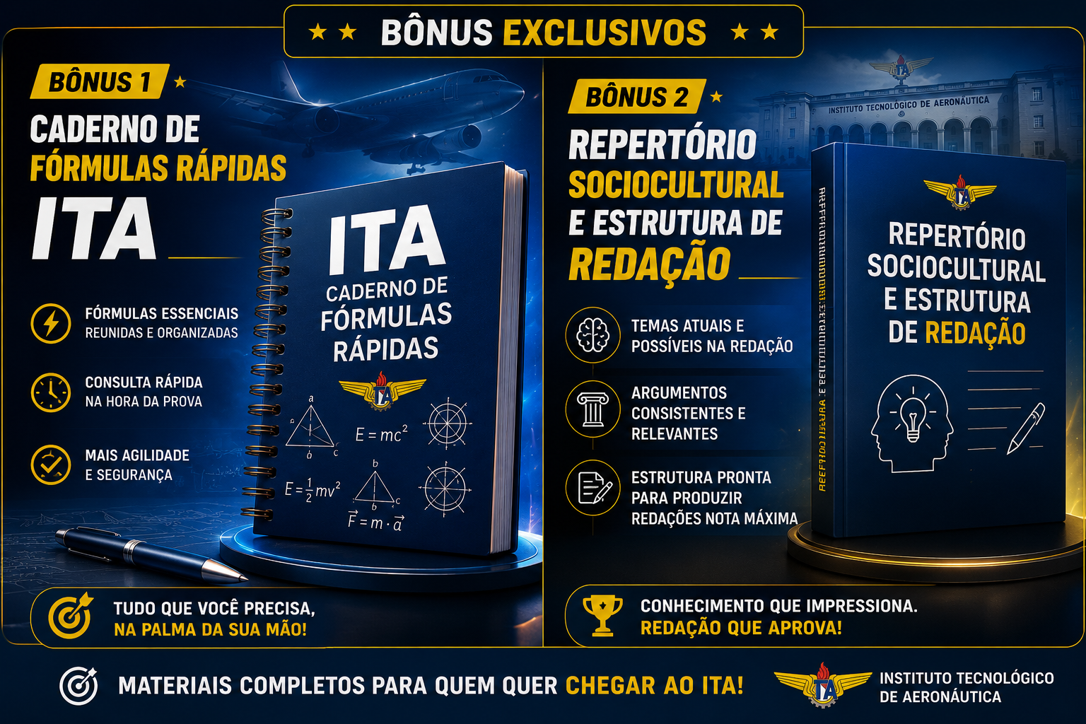 Apostila ITA - 6 Anos de Provas (2025 a 2020) bônus