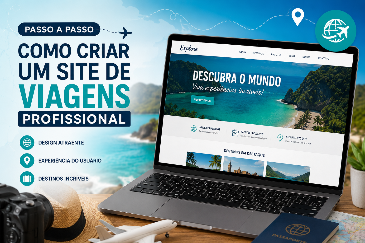 Como Criar um Site de Viagens Profissional