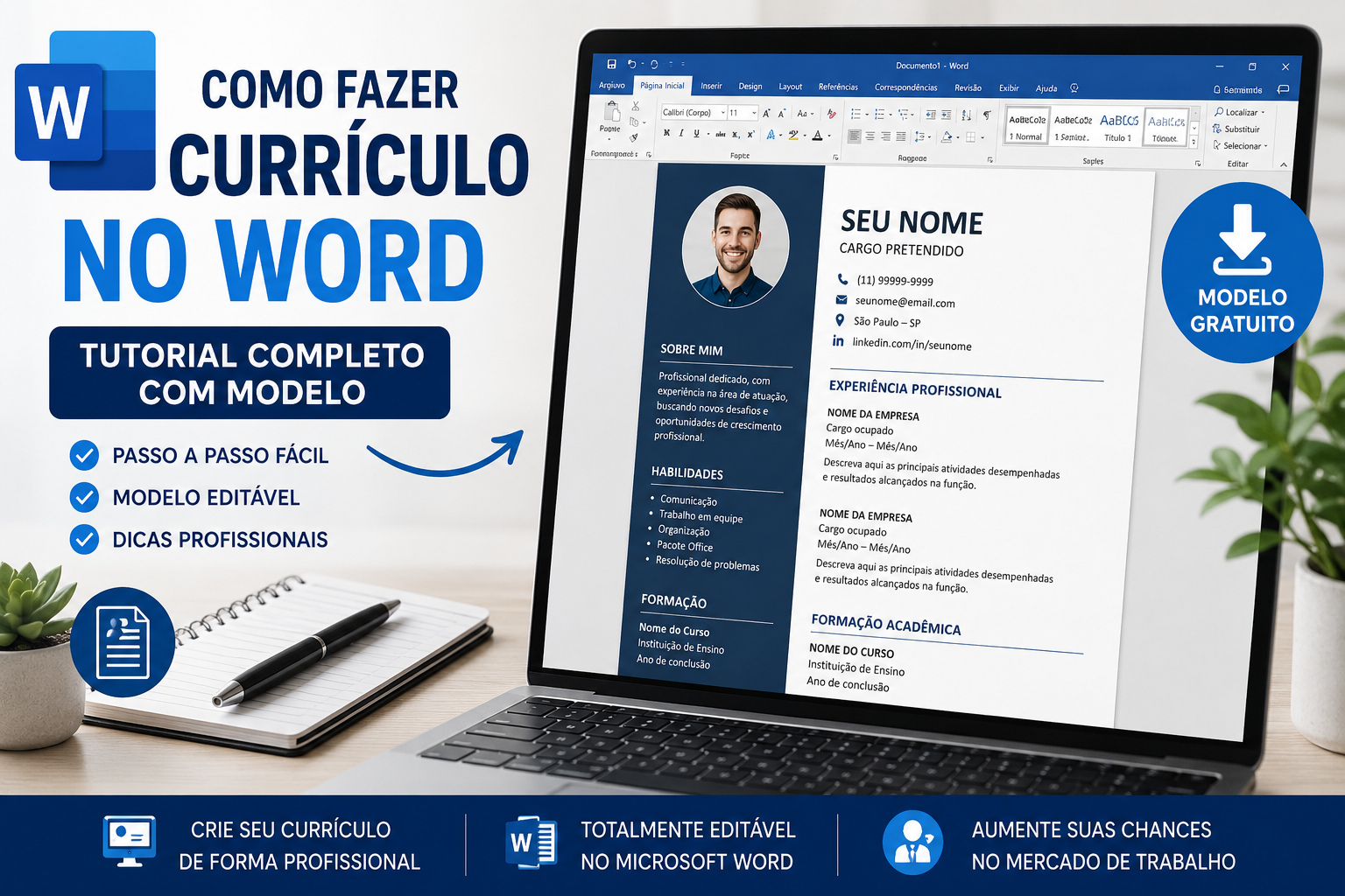 Como Fazer Currículo no Word Tutorial Completo com Modelo