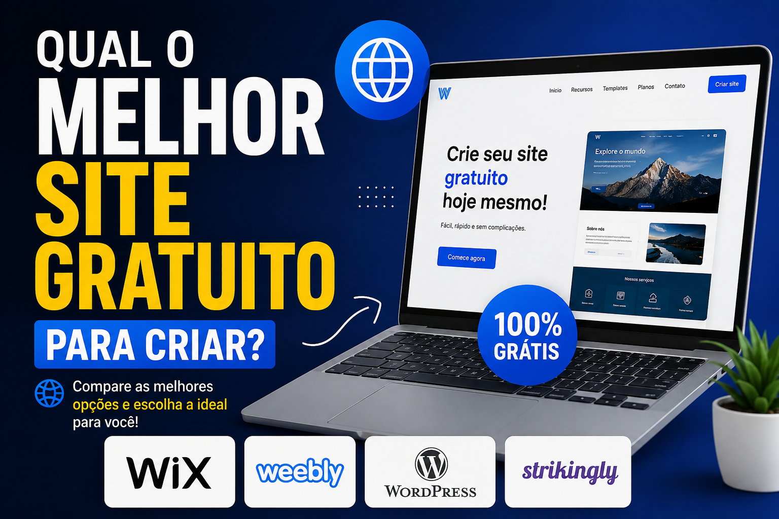 Qual o Melhor site gratuito para criar