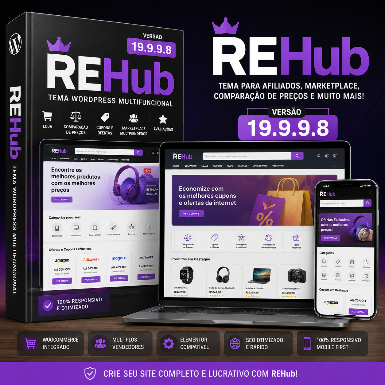 Tema REHub WordPress — Versão 19.9.9.8