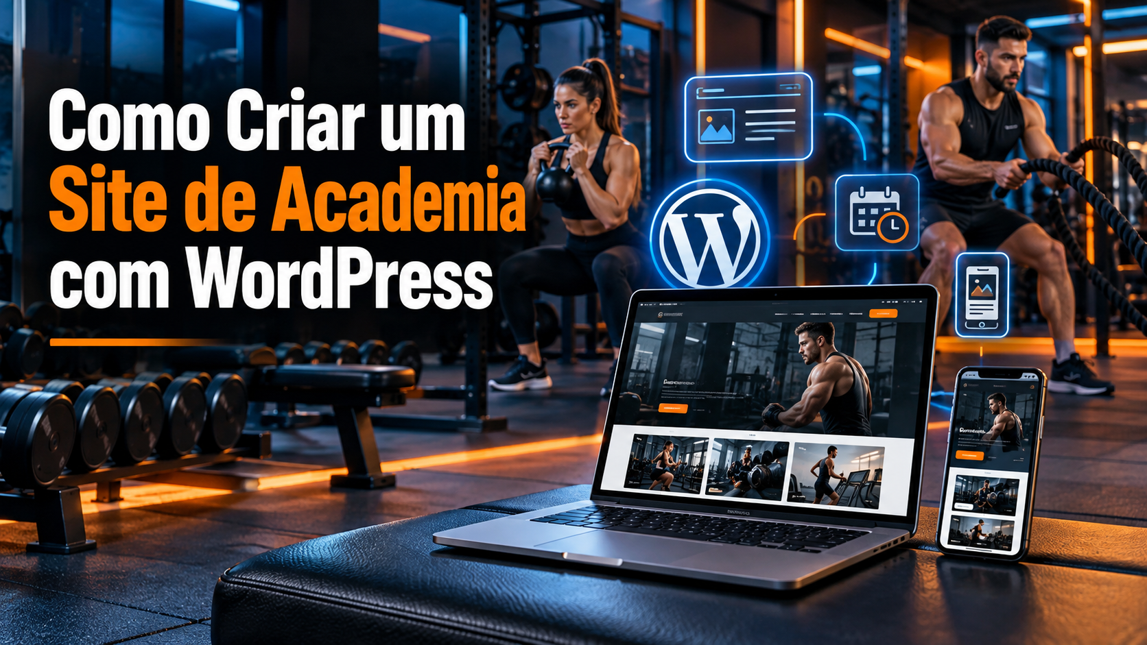 Como Criar um Site de Academia Profissional com WordPress Guia Tema Gym Edge