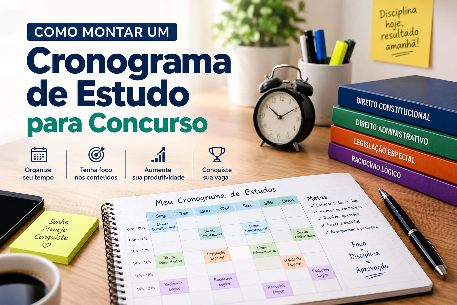 Como Montar um Cronograma de Estudo para Concurso