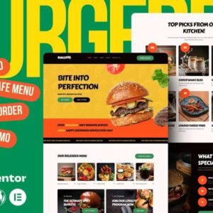 Kit de Modelo Burgerr para Restaurante de Fast Food