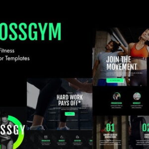 Kit de Modelos Elementor CrossGym para Academia e Fitness