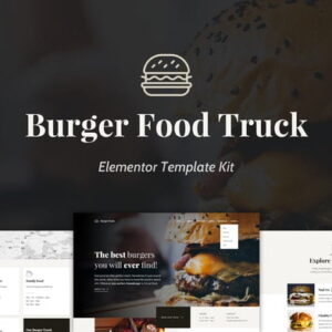 Kit de Modelos Elementor para Site de Restaurante e Food Truck