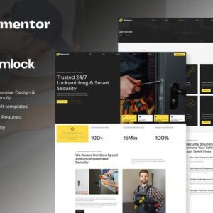 Kit de modelos Elementor Rimlock para serviços de chaveiro e serralheiro