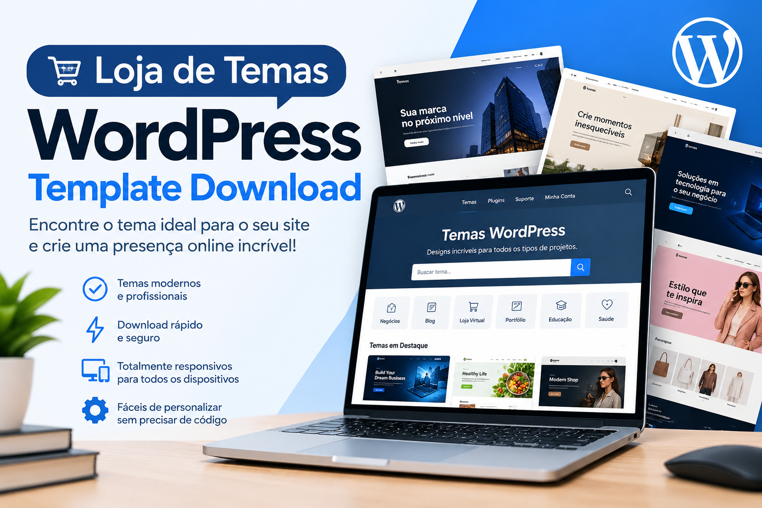 Loja de Temas WordPress Template Download