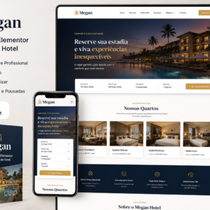 Megan Template Kit Elementor de Reserva de Hotel