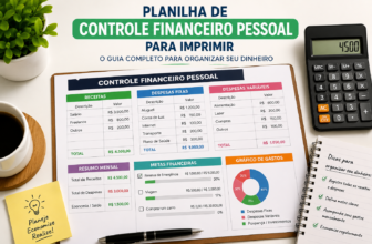 Planilha de Controle Financeiro Pessoal para Imprimir