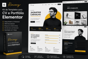 Rencang - Kit de Templates para CV e Portfólio Elementor