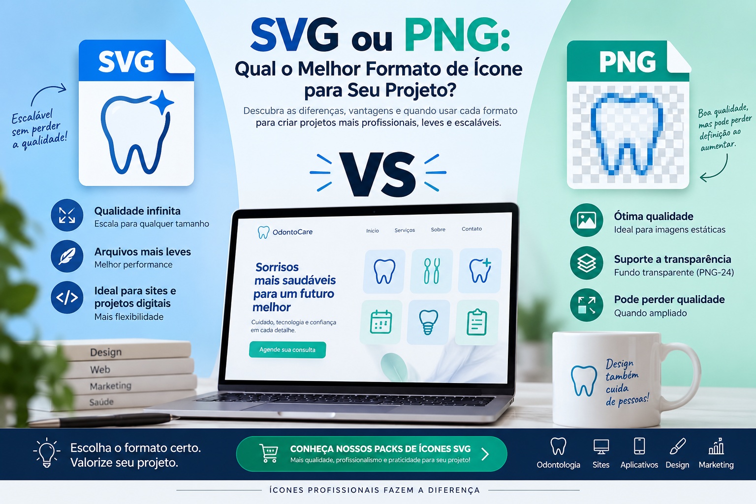 SVG ou PNG Qual o Melhor Formato de Ícone para Seu Projeto