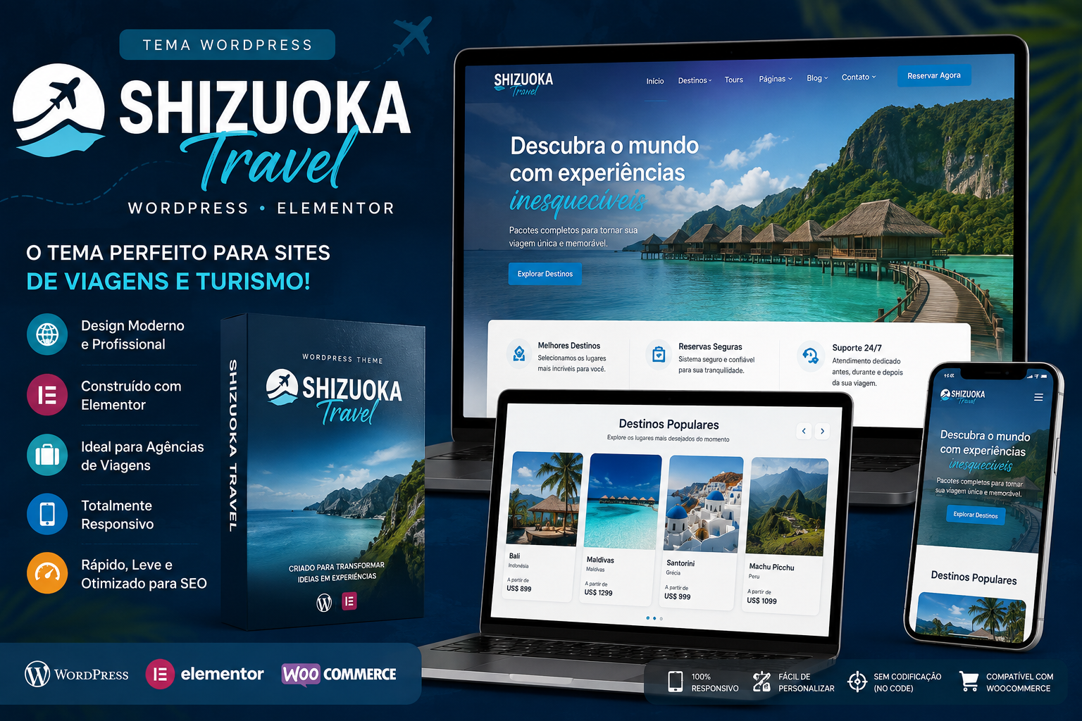 Tema Shizuoka Travel WordPress Elementor