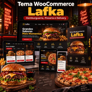Tema WooCommerce Lafka para Site de Hamburgueria e Pizzaria