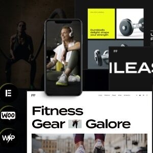 Tema WordPress FitFlex Loja de Artigos Esportivos e Academia