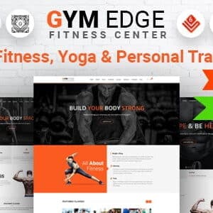 Tema WordPress Gym Edge para Site de Academia e Fitness