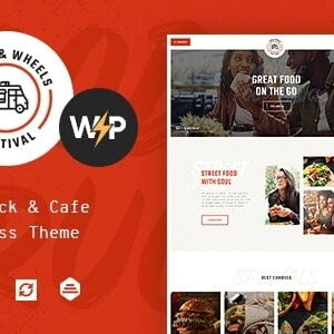 Tema WordPress Meals & Wheels para Festivais de Rua e Entrega de Comida Rápida