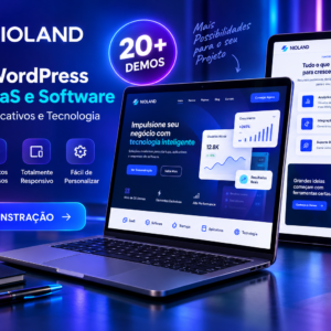 Tema WordPress Nioland para Startups de SaaS e Software