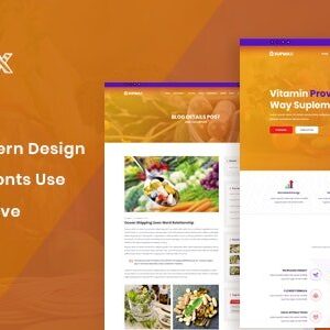 Tema WordPress Supmax para site de Saúde e Suplementos