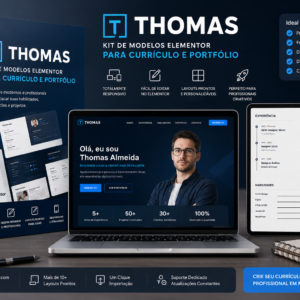 Thomas Kit de Modelos Elementor para Currículo e Portfólio
