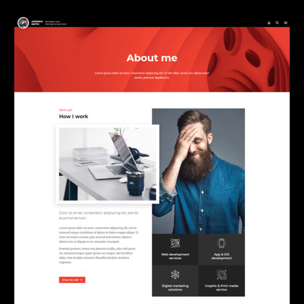 FLO - Portfólio criativo e Template Kit currículo - Imagem 16