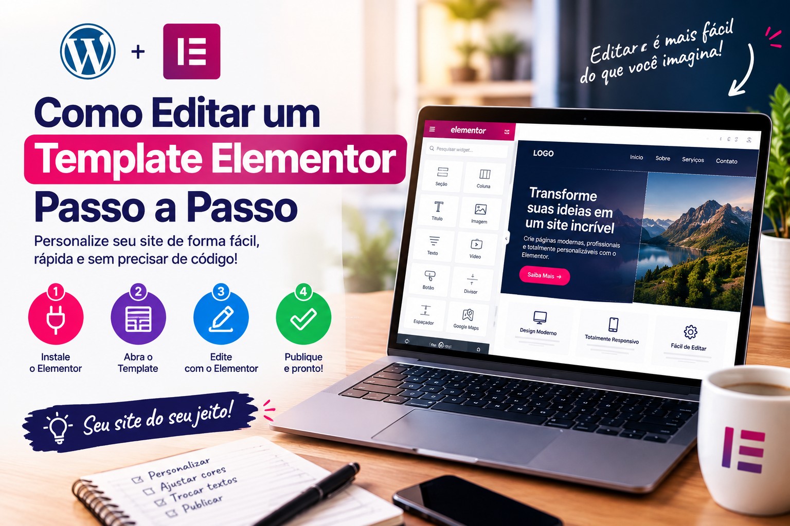 Como Editar um Template Elementor Passo a Passo