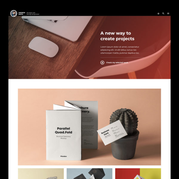 FLO - Portfólio criativo e Template Kit currículo - Imagem 3