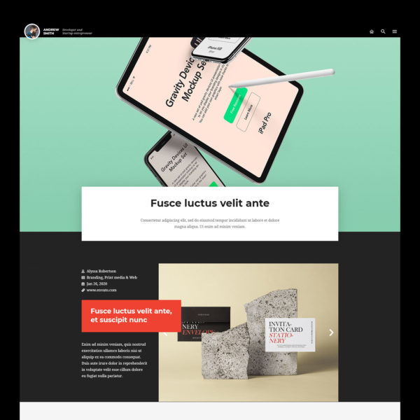 FLO - Portfólio criativo e Template Kit currículo - Imagem 2
