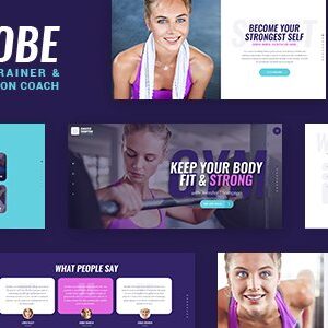 Tema WordPress Niobe para Treinador de Academia e Consultor de Nutrição