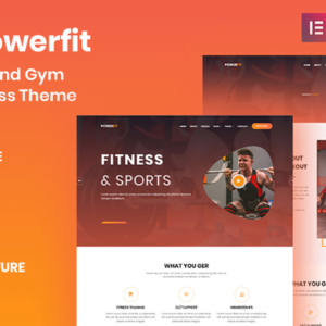 Tema WordPress Powerfit Para Site de Fitness e Academia
