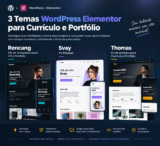 3 Temas WordPress Elementor para Currículo e Portfólio