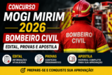 Concurso Mogi Mirim 2026 Bombeiro Civil: Edital, Provas e Apostila