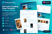 Elementor Landing Page Template Produto Fisico