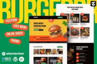 Kit de Modelo Burgerr para Restaurante de Fast Food