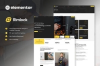 Kit de Modelos Elementor Rimlock para Serviços de Chaveiro e Serralheiro