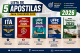 Lista de 5 Apostilas para Concurso 2026