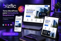 Tema WordPress Bizfic para Consultoria Empresarial e Assessoria Financeira