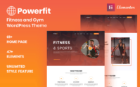 Tema WordPress Powerfit Para Site de Fitness e Academia