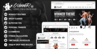 Tema WordPress Winner Para Site Fitness e Academia
