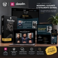 Template Kit Elementor barbershop cavalheiros