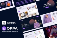 Oppa Kit de Modelos Elementor para Portfólio Pessoal